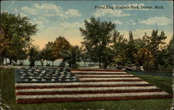 Floral Flag Postcard