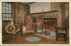 Paul Revere House - The Kitchen Postcard