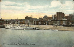 Waterfront, View from Kentucky Side Postcard