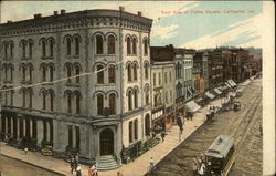 East Side of Public Square Lafayette, IN Postcard Postcard
