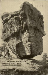 Balanced Rock, Garden of Gods Postcard