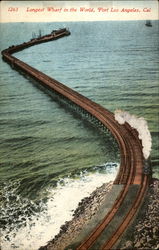 Longest Wharf in the World Postcard