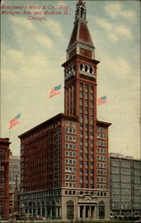 Montgomery War & Co., Bldg., Michigan Ave. and Madison St Postcard