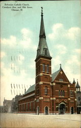 Bohemian Catholic Church, Canalport Ave. and 18th Street Chicago, IL Postcard Postcard