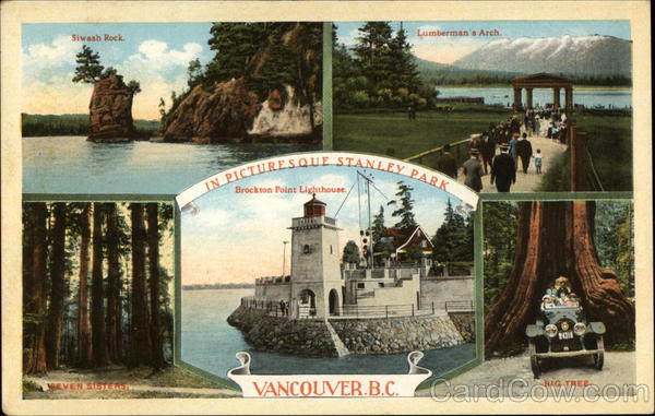 Scenes from Picturesque Stanley Park Vancouver BC Canada