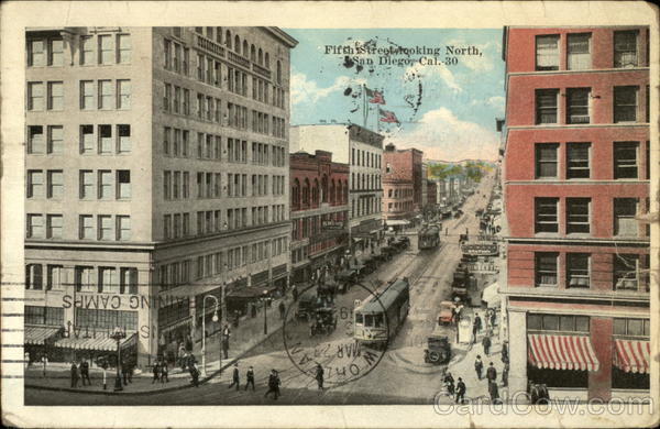 Fifth Street Looking North San Diego California