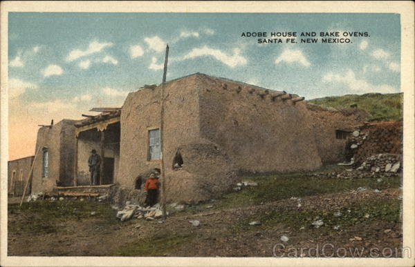 Adobe House and Bake Ovens Santa Fe New Mexico