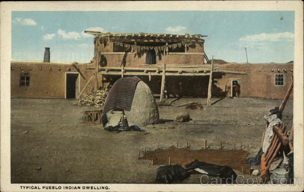 Typical Pueblo Indian Dwelling New Mexico