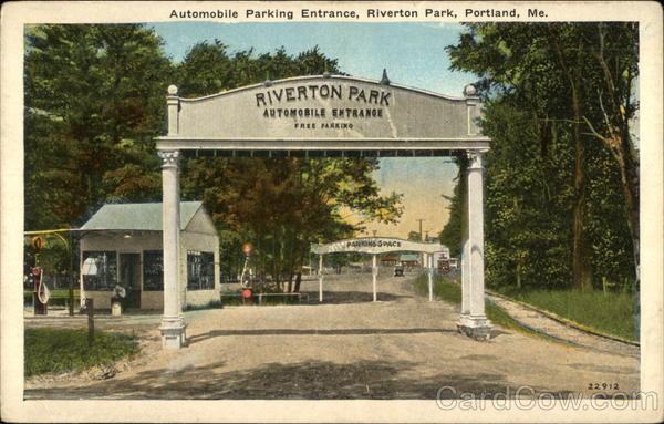 Automobile Parking Entrance Riverton Park Portland Maine