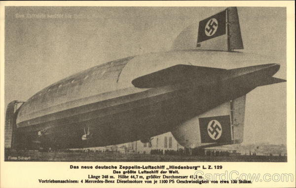 Das neue deutsche Zeppelin-Luftschiff Hindenburg LZ 129