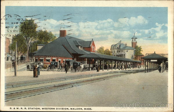 B. & M.R.R. Station, Western Division Malden Massachusetts