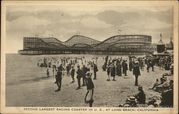 Second Largest Racing Coaster in U. S. at Long Beach California