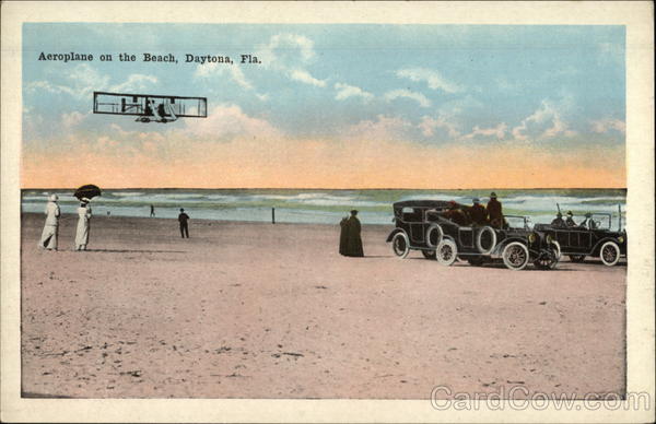Aeroplane on the Beach Daytona Beach Florida