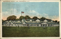 Manchester Country Club New Hampshire Postcard Postcard