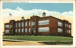 High School Building, Palmyra, PA Postcard