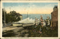"Off Duty" Fishing Boats Postcard