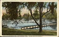 McCallie Swimming Pool Postcard