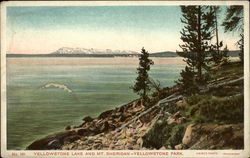 Yellowstone Lake and Mt. Sheridan Yellowstone National Park, WY Postcard Postcard