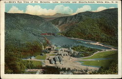 Bird's Eye View of the Balssams, Lake Gloriette and Dixville Notch, White Mts., NH Postcard