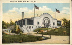 Zoo, Porest Park Postcard
