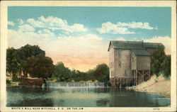 White's Mill Near Mitchell S.D On The Jim Postcard