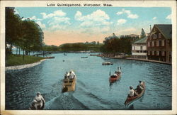 Lake Quinsigamond Worcester, MA Postcard Postcard