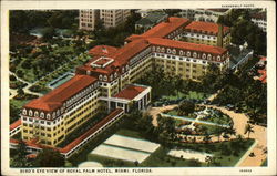 Bird's Eye View of Royal Palm Hotel Postcard