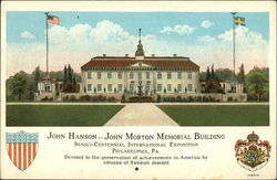 John Hanson - John Morton Memorial Building Postcard