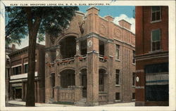 Elks' Club Bradford, PA Postcard Postcard