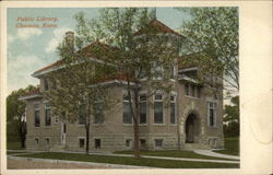 Public Library Chanute, KS Postcard Postcard