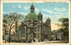 Sacred Heart Church Dayton, OH Postcard Postcard