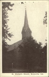 St. Michael's Church Brookville, IN Postcard Postcard