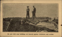 Be sure all your buildings are insured against windstorm and cyclone Postcard