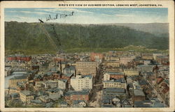 Bird's Eye View of Business Section, Looking West Bird's Eye View of Business Section, Looking West