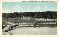 Mammoth Spring, the Largest in the World Arkansas Postcard Postcard