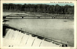 Dam #1 Mammoth Spring, AR Postcard Postcard