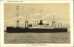 United States Lines: S.S. President Harding Postcard