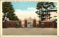 Class of 1903 Gates, Memorial to Dr. Whittier, Bowdoin College Class of 1903 Gates, Memorial to Dr. Whittier, Bowdoin College