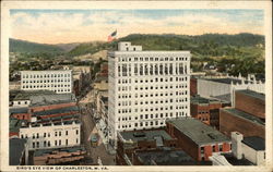 Bird's Eye View Charleston, WV Postcard Postcard