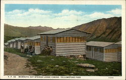 Mammoth Hot Springs Lodge Cabins Postcard