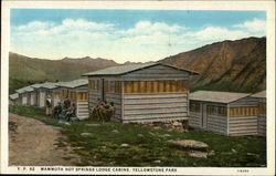 Mammoth Hot Springs Lodge Cabins Yellowstone National Park, WY Postcard Postcard