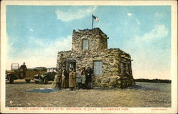 The Lookout, summit of Mt. Washburn, 10,317 ft Postcard