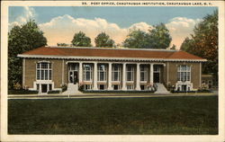 Post Office, Chautauqua Institution Chautauqua Lake, NY Postcard Postcard