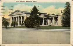 High School Anaheim, CA Postcard Postcard