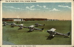One of Uncle Sam's Army Aviation Schools, Selfridge Field Postcard