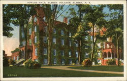 Cowles Hall, Elmira College New York Postcard Postcard