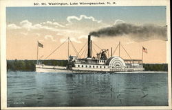 Str. Mt. Washington Lake Winnipesaukee, NH Postcard Postcard