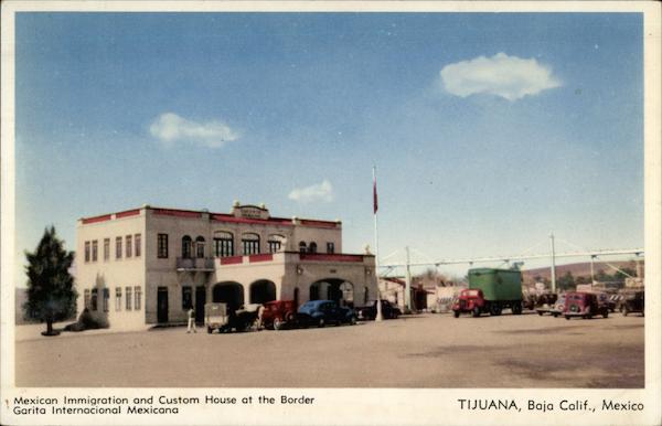 Mexican Immigration and Custom House at the Border Tijuana Mexico
