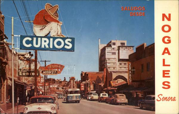 Sonora's Main Shopping Street Nogales Mexico