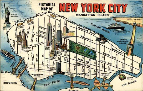 is new york city on the island of manhattan